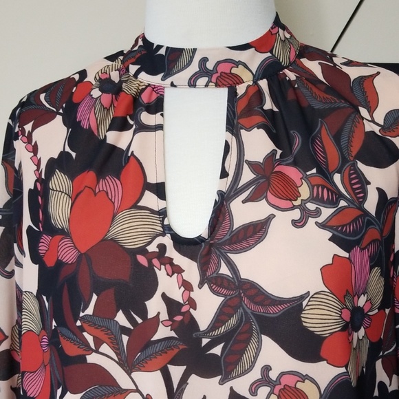 Women's Nanette Lepore Floral Bell Sleeve Dress - Picture 4 of 8